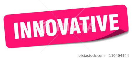 Innovative Sticker Format innovative sticker. innovative label - Stock Illustration [110404344 ...
