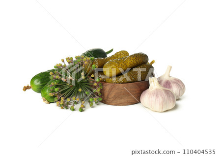 PNG, canned cucumbers, isolated on white background. PNG, canned cucumbers, isolated on white background. 110404535