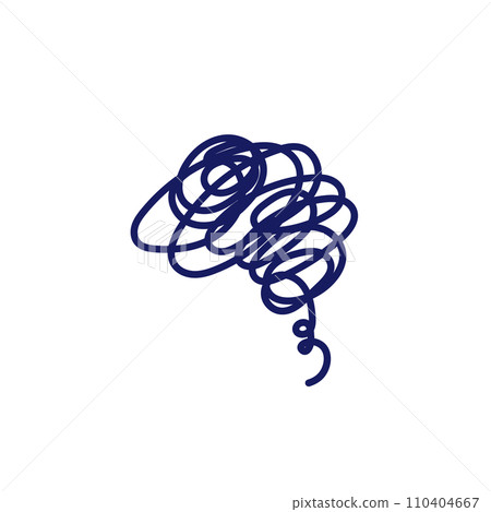 Comic sign. An icon of confusion and irritation. 110404667