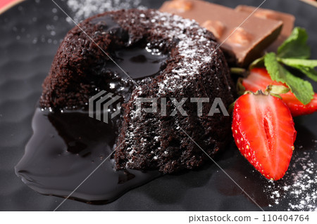 Chocolate fondant, concept of delicious sweet food 110404764