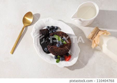 Chocolate fondant, concept of delicious sweet food 110404768