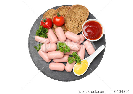 Mini sausage, concept of tasty meat food Mini sausage, concept of tasty meat food 110404805