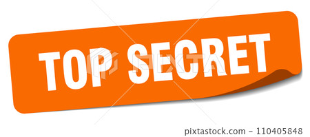 top secret sticker. top secret label top secret sticker. top secret label 110405848