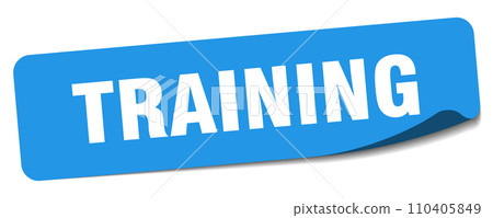 training sticker. training label 110405849