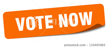 vote now sticker. vote now label vote now sticker. vote now label 110405865