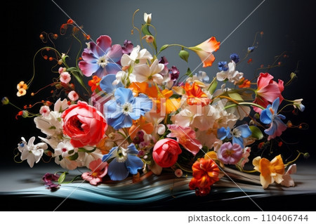 Bouquet of colorful assorted flowers Bouquet of colorful assorted flowers 110406744