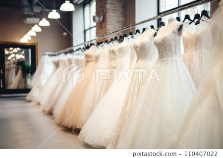 Various wedding dresses in the wedding salon 110407022