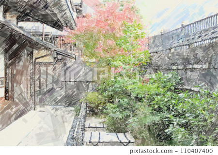 Country house illustration Country house illustration 110407400