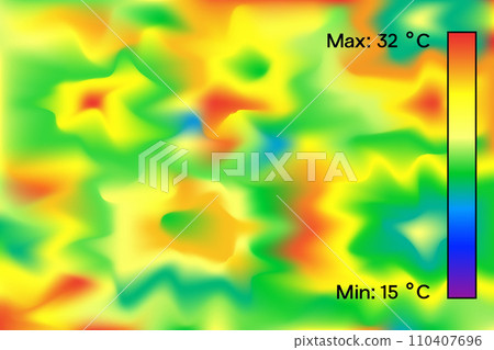 Thermal image abstract background vector illustration design. Thermal image abstract background vector illustration design. 110407696