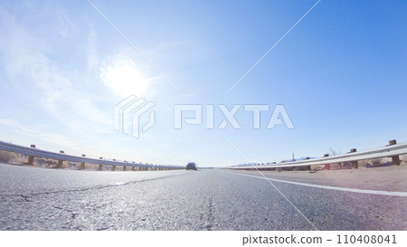 Embarking on a road trip from Nevada to California, driving on Highway 15 during the day offers scenic views and an exciting journey between states. 110408041