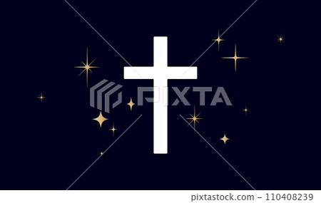 Christian religious cross sign 110408239