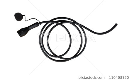 Electric car charger plug type 2 isolated on white background with clipping path. Electric car charger plug type 2 isolated on white background with clipping path. 110408530