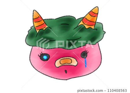 Cute red demon illustration Cute red demon illustration 110408563