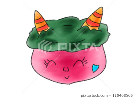 Cute red demon illustration Cute red demon illustration 110408566