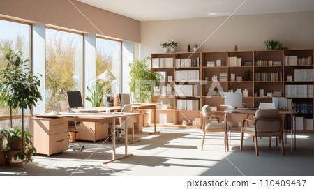 明亮的辦公室 110409437