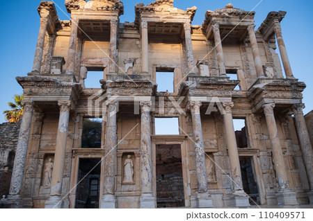 Celsus Library in ancient city Ephesus, Anatolia in Selcuk, Turkey. . High quality photo Celsus Library in ancient city Ephesus, Anatolia in Selcuk, Turkey. . High quality photo 110409571