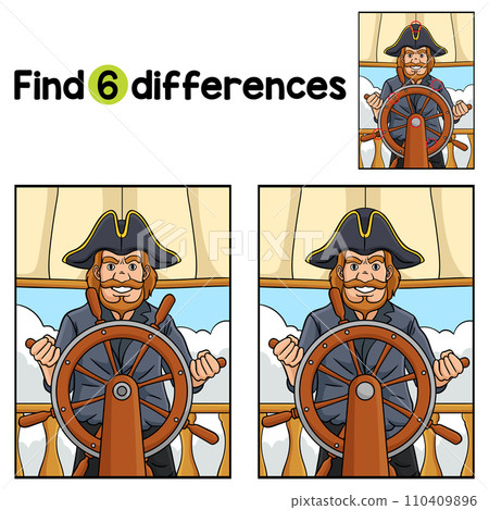 Pirate at the Helm Find The Differences Pirate at the Helm Find The Differences 110409896