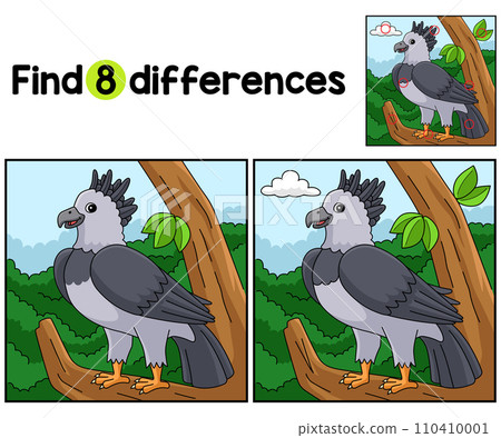 Harpy Eagle Animal Find The Differences  110410001