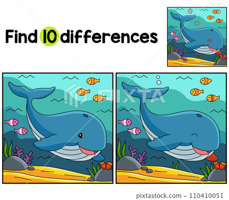 Whale Animal Find The Differences 110410051