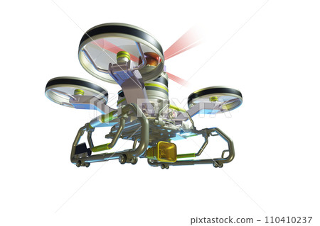Police drone (with speaker: transparent material version) 110410237