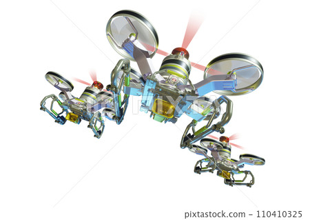 Police drone (former flight: transparent material version) Police drone (former flight: transparent material version) 110410325