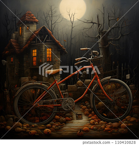 女巫居住的神秘森林小屋 AI 生成圖像 女巫居住的神秘森林小屋 AI 生成圖像 110410828