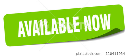 available now sticker. available now label available now sticker. available now label 110411934