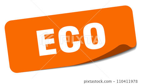 eco sticker. eco label eco sticker. eco label 110411978