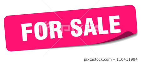 for sale sticker. for sale label 110411994