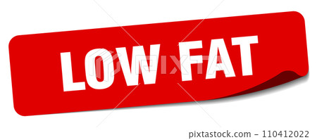 low fat sticker. low fat label 110412022