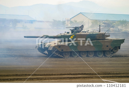 Ground Self-Defense Force Type 90 tank on display for training Ground Self-Defense Force Type 90 tank on display for training 110412181