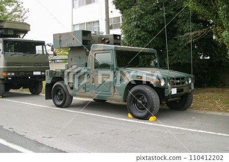 Parked Ground Self-Defense Force Type 93 short-range surface-to-air guided missile Parked Ground Self-Defense Force Type 93 short-range surface-to-air guided missile 110412202