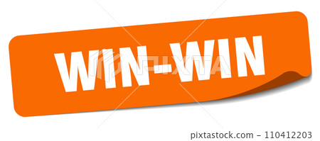 win-win sticker. win-win label win-win sticker. win-win label 110412203