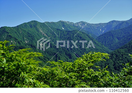 從富士山到朝日山脈的山脊線。 110412560