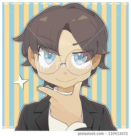 young man wearing glasses 110413072