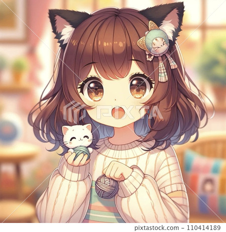 有貓耳朵的女孩 110414189