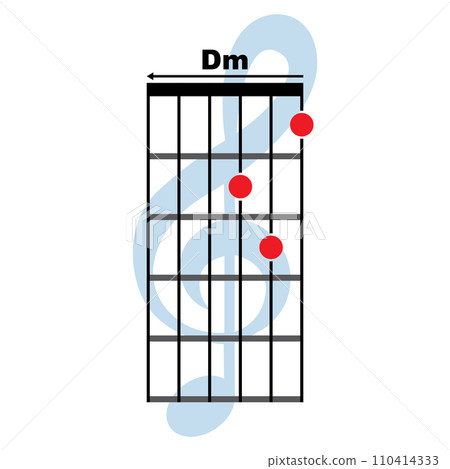 Dm guitar chord icon Dm guitar chord icon 110414333