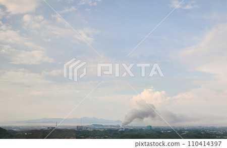 Smoke over Managua city Smoke over Managua city 110414397