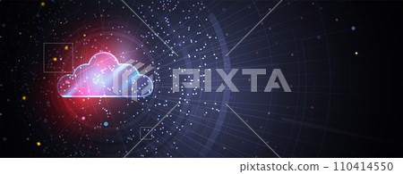 Modern cloud technology. Integrated digital web concept background Modern cloud technology. Integrated digital web concept background 110414550