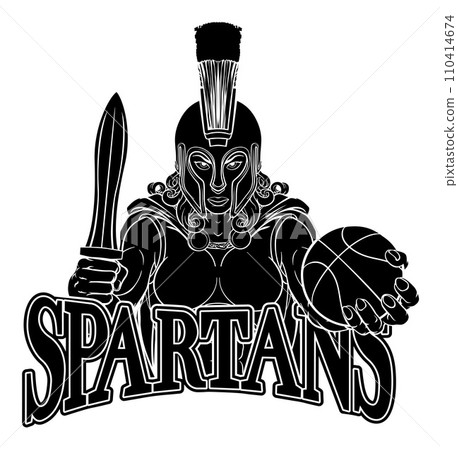 Spartan Trojan Gladiator Basketball Warrior Woman 110414674