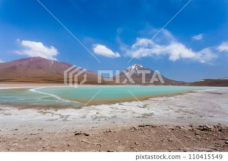 The green Laguna Verde,Bolivia 110415549