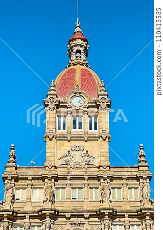 La Coruna City town hall in Maria Pita Square, Galicia Spain. 110415585