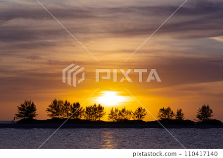 sunset on paradise island 110417140