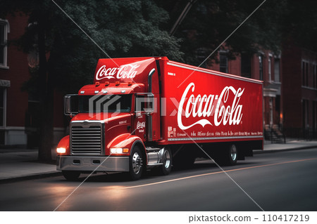 Coca-Cola Christmas truck. Christmas Holidays coming. Coca-Cola Christmas truck. Christmas Holidays coming. 110417219