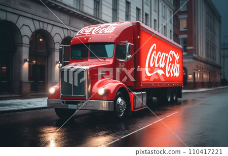 Coca-Cola Christmas truck. Christmas Holidays coming. 110417221