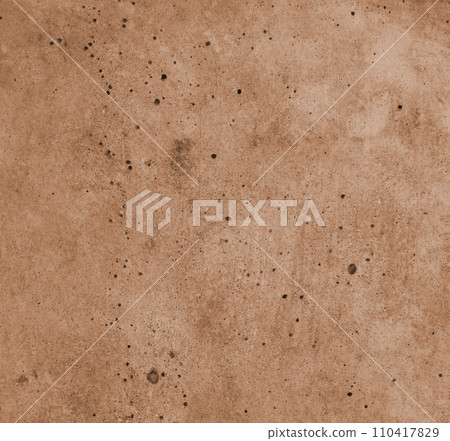 Smooth concrete slab surface with many small holes 110417829