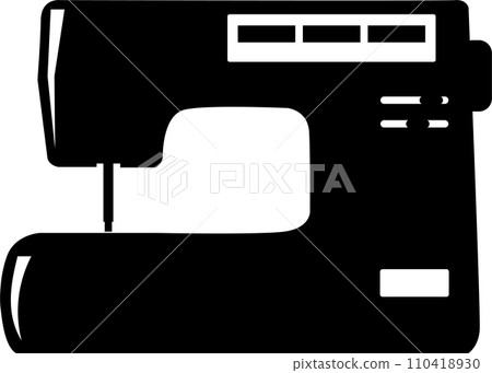 Sewing Machine Icon in flat style. Vector Illustration 110418930