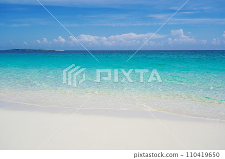 beautiful caribbean beach 110419650