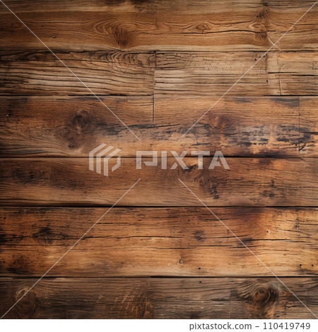 Brown background with natural wood texture. Natural wooden texture for office and home interior. Wooden background or texture. Natural pattern of wooden planks. 110419749