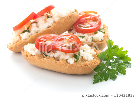 Bread with cottage Bread with cottage 110421932